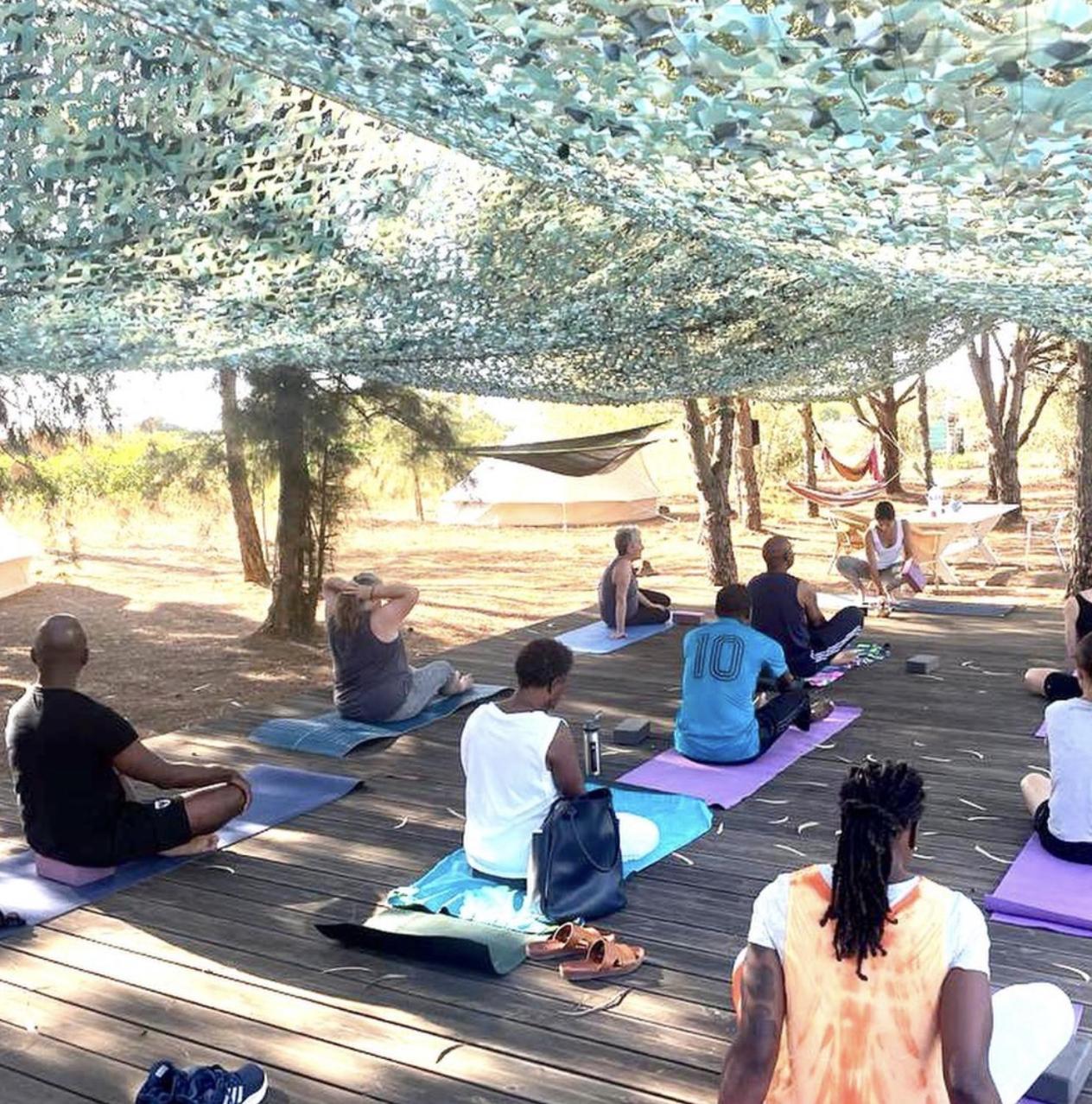 Glamping On Organic Yoga Farm With Natural Swimming Pool Near Beach Moncarapacho Luaran gambar