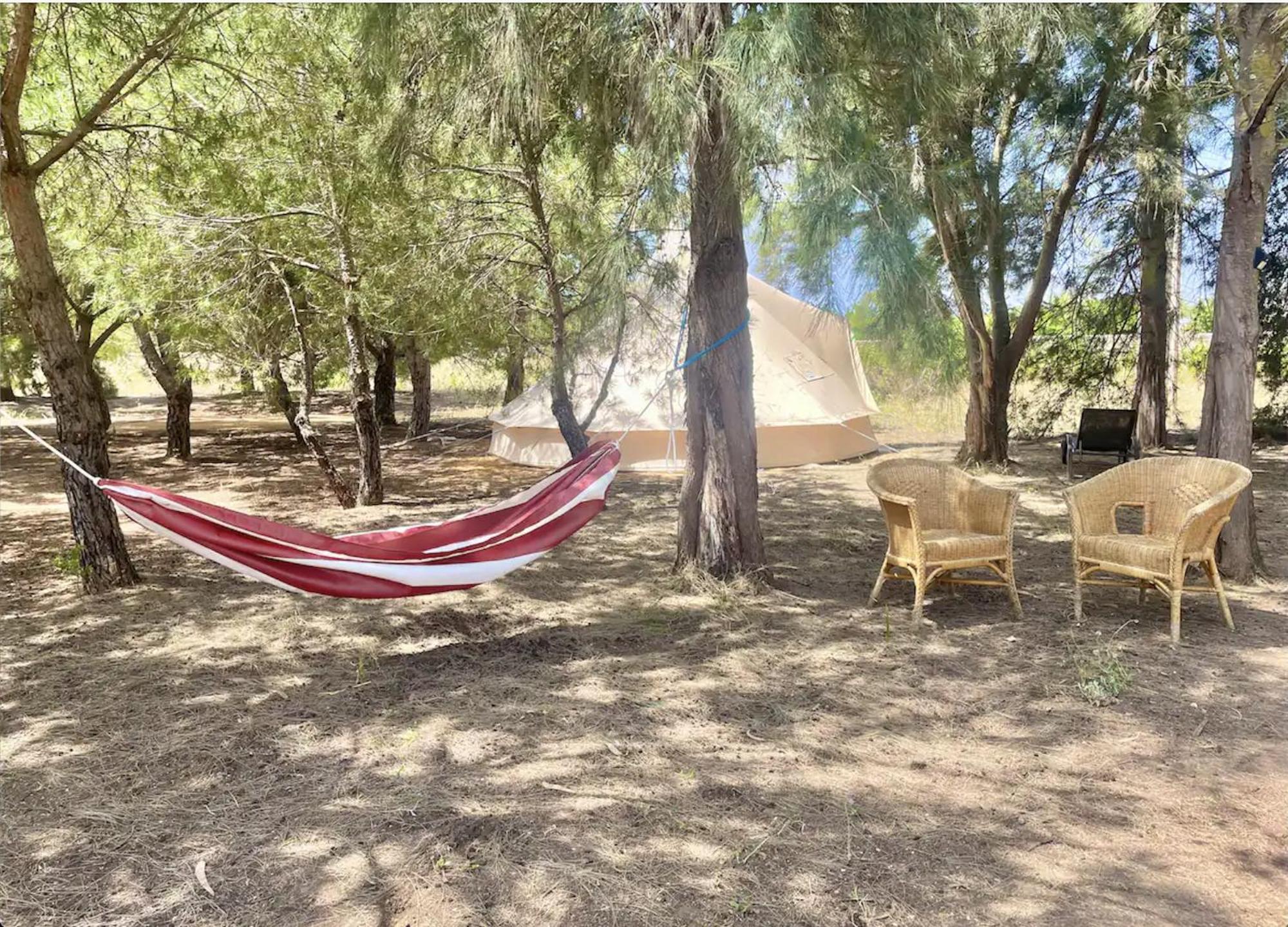 Glamping On Organic Yoga Farm With Natural Swimming Pool Near Beach Moncarapacho Luaran gambar