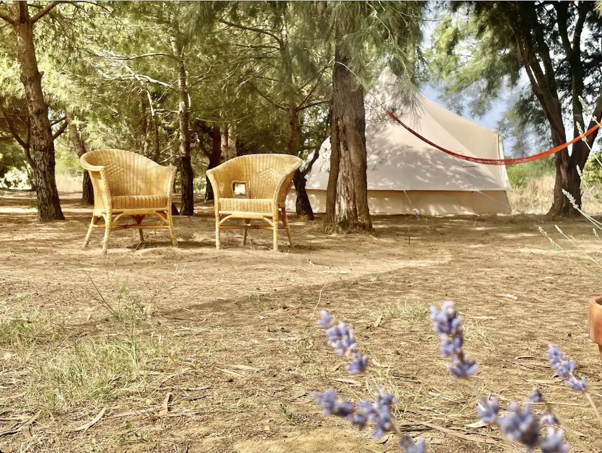 Glamping On Organic Yoga Farm With Natural Swimming Pool Near Beach Moncarapacho Luaran gambar