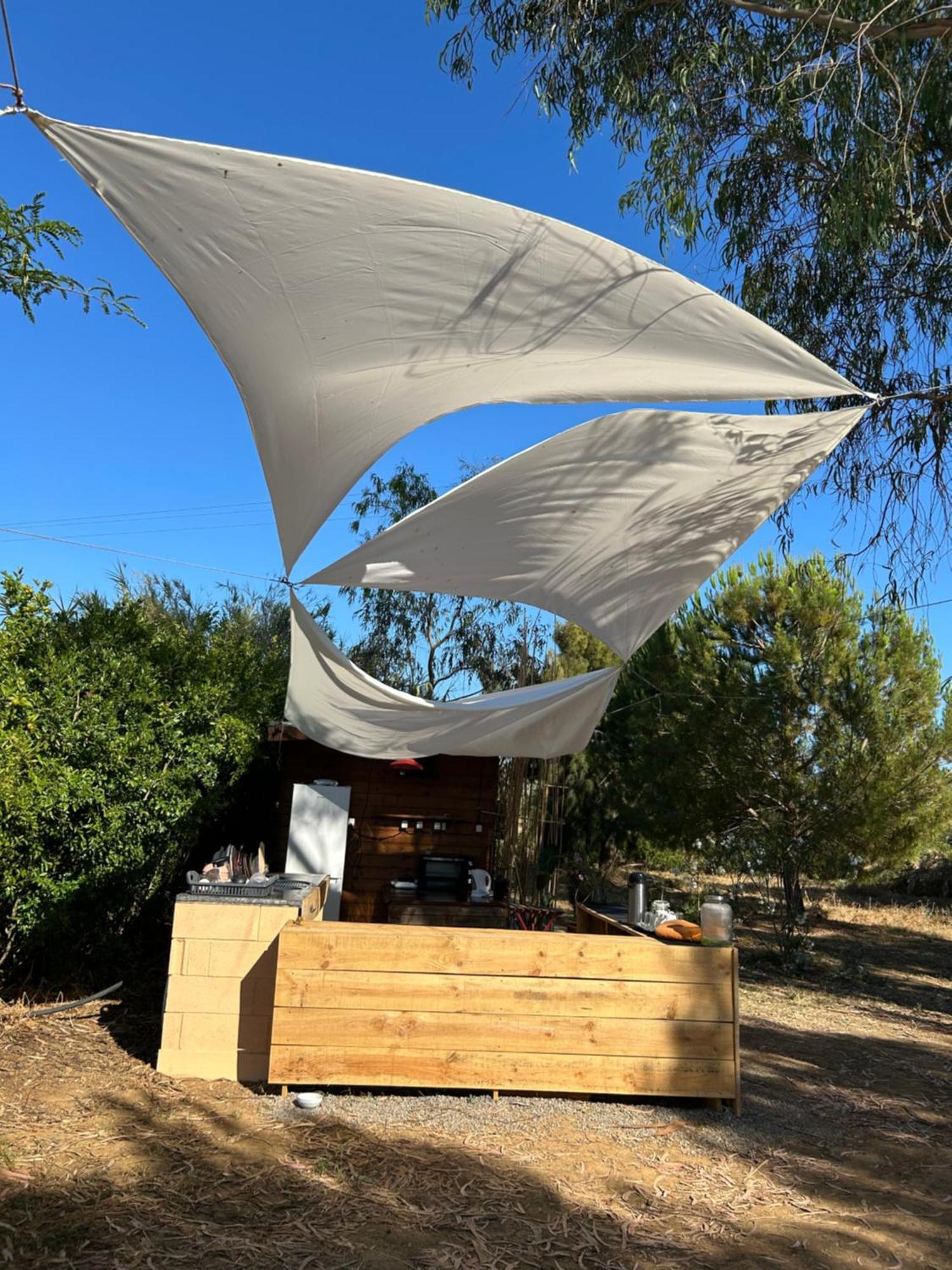 Glamping On Organic Yoga Farm With Natural Swimming Pool Near Beach Moncarapacho Luaran gambar